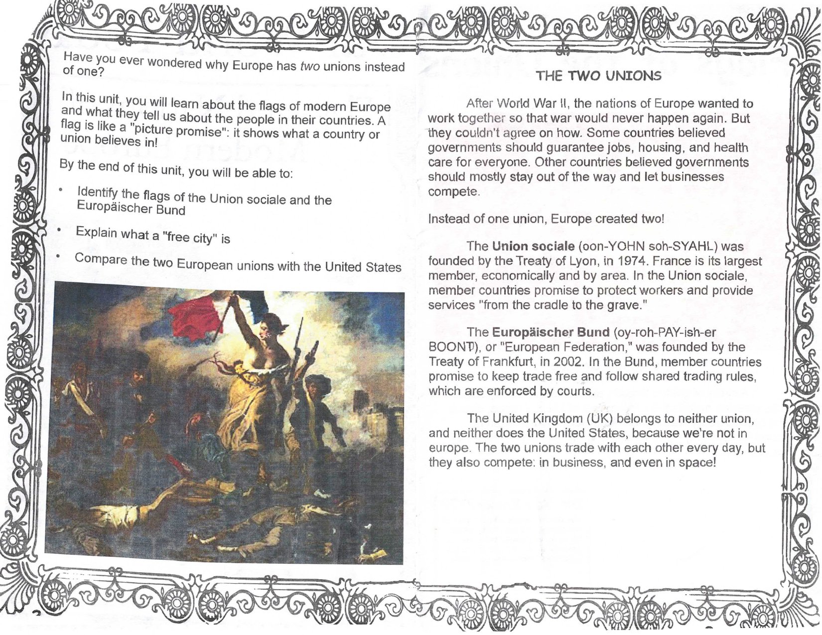 Page 2 of “Our World Today: Flags and Nations of Modern Europe”